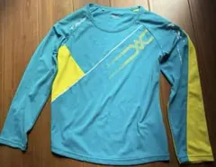 Mizuno NEXT Lサイズ 長袖Tシャツ 青/黄