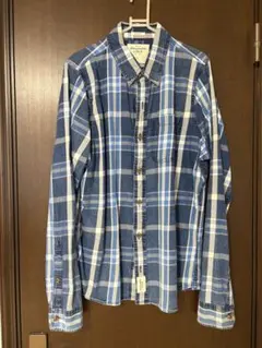 Abercrombie & Fitch ネルシャツ ブルーチェック Lのサムネイル