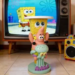 スポンジボブ パトリック イカルド サイドテーブル フィギュア - メルカリ