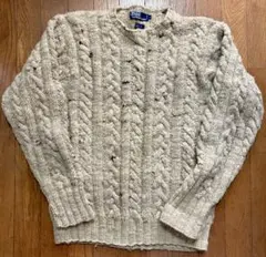 Ralph Lauren ハンドニット ケーブルニット ウール100％