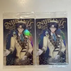 にじさんじウエハース メタリックプラカード レオス・ヴィンセント 2点セット