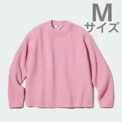【美品】ウォッシャブルソフトニットクルーセーター　Mサイズ