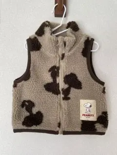 PEANUTS フリースベビーベスト　サイズ80