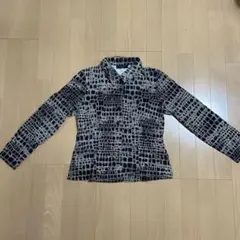 クロコダイルパターン 長袖シャツ