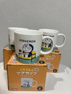 新品未使用 サントリー ドラえもん 磁器マグカップ3点セット　非売品