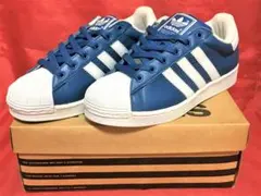 ★希少レア!アディダス スーパースター青/白 ビンテージ デッド ❻★