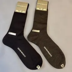 新品2足セット　EMPORIO ARMANI アルマーニ　ビジネス　ソックスのサムネイル