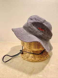 ファミリア 帽子(49-51) 車刺繍・あご紐付き
