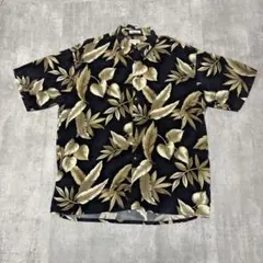90s Pierre Cardin 半袖　シャツ　ハワイアン　アロハ　レーヨン