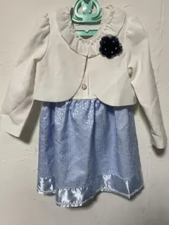 フォーマルドレス 130㎝　ジャケット付き 水色