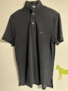 TOMMY HILFIGER ブラックポロシャツ CLASSIC FIT