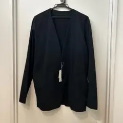 新品未使用　COMME CA ISM ブラック ノーカラージャケット Lサイズ