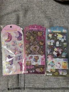 サンリオシール　ウォーターシールなど3セット