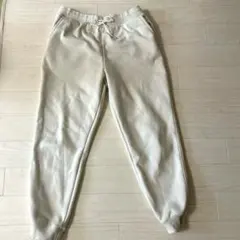 訳あり！UNIQLO ヒートテックボアスウェットパンツ　オフホワイト　L