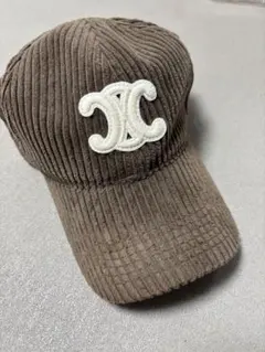 セリーヌノベルティ　ブラウン　ベースボールキャップ