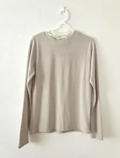 SHOO-LA-RUE ベージュ 長袖Tシャツ Lサイズ