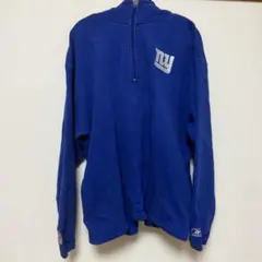 古着　Reebok NFL New York Giants ハーフジップパーカー