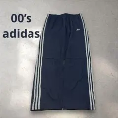 【00s】adidas テック ナイロン トラックパンツ 裾ドローコード Y2K