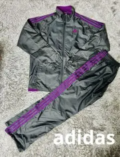 adidas アディダス　ナイロンセットアップ　Mサイズ　万国旗タグ　美品