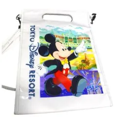 東京ディズニーリゾート ショッパーデザイン ショルダーバッグ　エナメル