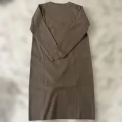 UNIQLO ニットロングワンピース Mサイズ ブラウン マタニティ