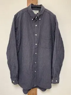 J.crew ジェイークルー　マイクロチェックボタンダウンシャツ　サッカー生地M