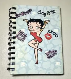平成 レトロBetty Boop メモ帳 リングノート2003年製 未使用