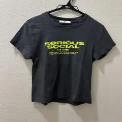 SLY ロゴプリント 半袖 Tシャツ ブラック