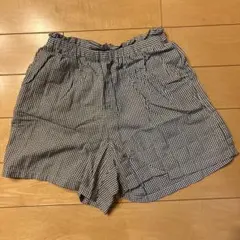 ユニクロ　チェック柄 ハーフパンツ