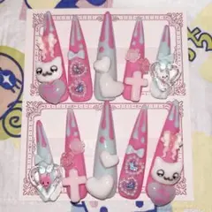 地雷 量産型 平成女児 ネイルチップ 現品