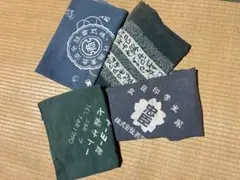 昭和レトロ　風呂敷　四枚セット　　　古布　リメイク素材　綿　コットンのサムネイル