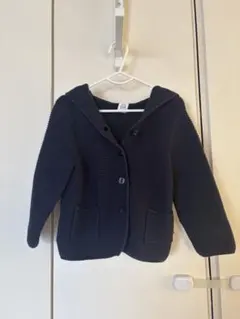 baby GAP フード付きカーディガン 18-24ヶ月 ネイビー