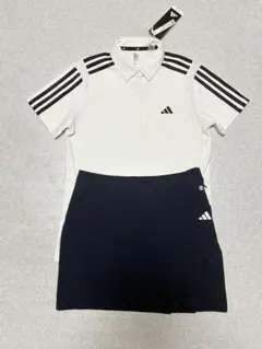 新品⛳️S アディダスゴルフ 激カワ♪ポロ＆フレアスカート