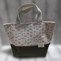 ハンドメイドトートバッグ(犬柄)