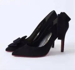 DIANA アシンメトリーリボンパンプス レッドソール