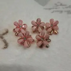 新品！フラワーヘアクリップ　5個セット
