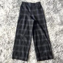 MACKINTOSH PHILOSOPHY ワイドパンツ【38】グレー チェック