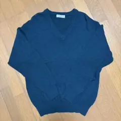 ⭐️深緑色のVネックセーター⭐️L・ユニセックス