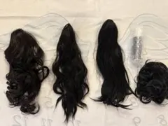 ポニーテールウィッグ ヘアエクステ まとめ売り　ウィッグオイル付き　耐熱180°のサムネイル