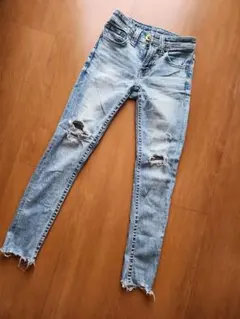 RODEO CROWNS ダメージスキニージーンズ 23インチ