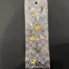 ポケモン イーブイ進化系 メタルチャーム 8個セット　全国ずかん