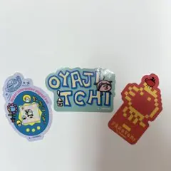 たまごっち ステッカーセット 3枚　おやじっち　たこっち