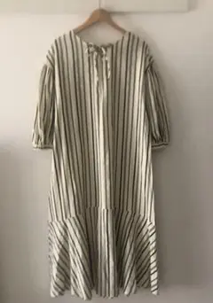 美品　ナイスクラップ　ロングワンピース　ストライプ