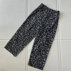 サマンサモスモス 小花柄 ワイドパンツ ネイビー系 F ナチュラル SM2