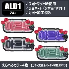 ALD1 アルノ ネームボード うちわ文字 - メルカリ