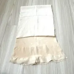 クリーム　グラデーション　桜の透かし模様　帯揚げ