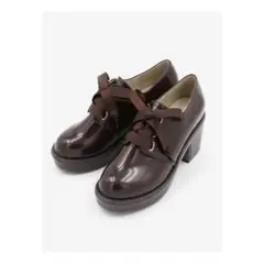 MAJESTIC LEGON ボリュームヒールシューズ ブラウン ローファーのサムネイル