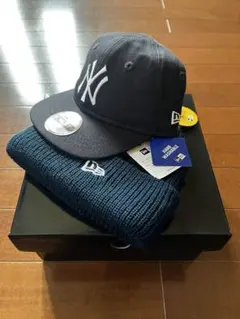 未使用！キッズNew Era ニューヨーク・ヤンキース キャップとニット帽セット