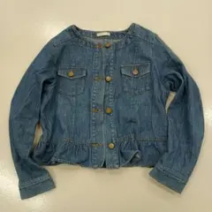 ライトブルー デニムジャケット 130cm