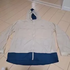 Puma フルジップ ナイロンジャケット アイボリー/ブルー